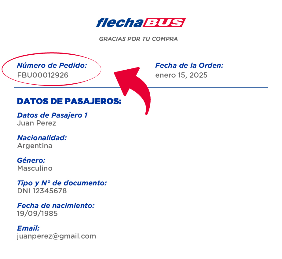 Numero de orden